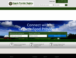 organicproviders.com screenshot