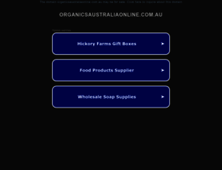 organicsaustraliaonline.com.au screenshot