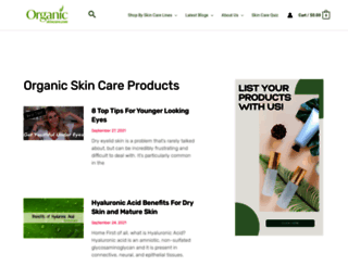 organicskincare.com screenshot