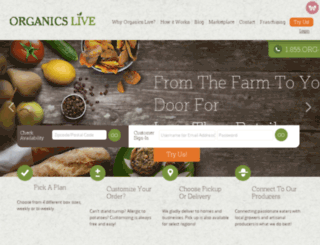 organicslive.deliverybizpro.com screenshot