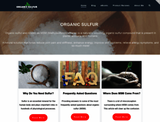 organicsulfurforhealth.com screenshot
