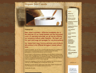 organicteascanada.com screenshot