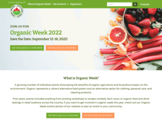 organicweek.ca screenshot
