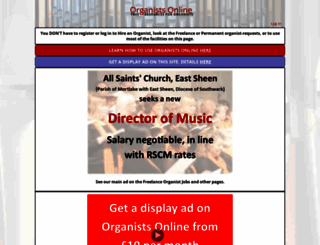 organistsonline.org screenshot