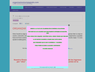 organizamostuviajegratis.com screenshot
