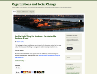 organizationsandsocialchange.wordpress.com screenshot