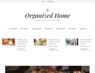 organizedhome.com screenshot