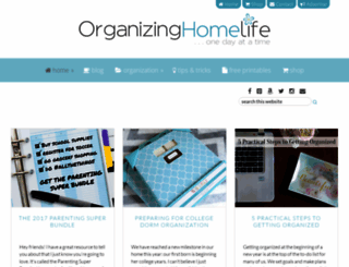 organizinghomelife.com screenshot