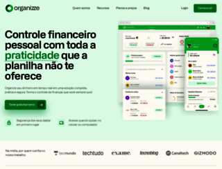 organizze.com.br screenshot