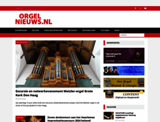 orgelnieuws.nl screenshot