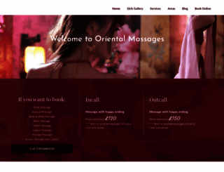 oriental-massages.co.uk screenshot