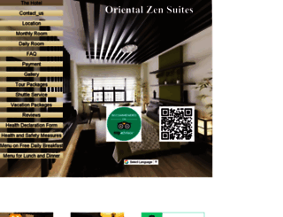 oriental-zen-suites.com screenshot