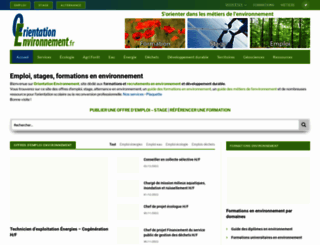 orientation-environnement.fr screenshot