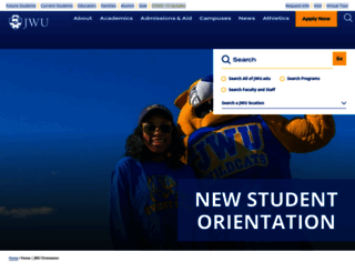 orientation.jwu.edu screenshot