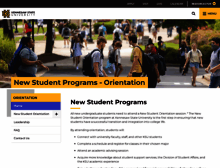 orientation.kennesaw.edu screenshot