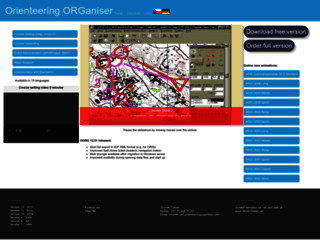 orienteeringorganiser.com screenshot
