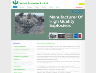 orientexplosives.com screenshot