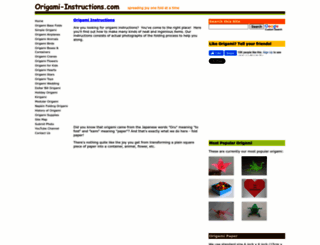 origami-instructions.com screenshot