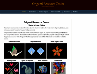 origami-resource-center.com screenshot