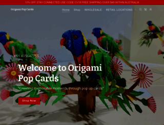 origamipopcards.com screenshot
