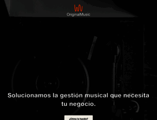 originalmusic.es screenshot