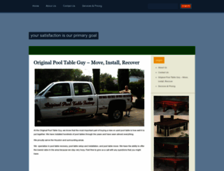 originalpooltableguy.com screenshot