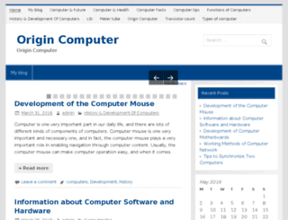 origincomputer.com screenshot