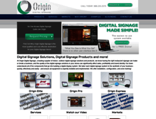 origindigitalsignage.com screenshot