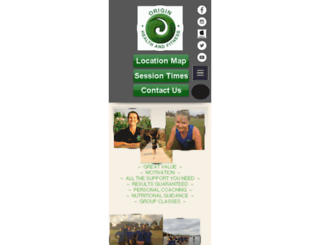 originhealthandfitness.com.au screenshot