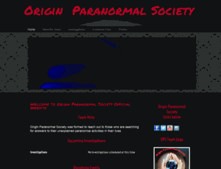 originparanormalsociety.webs.com screenshot