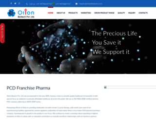 orionbiotech.co.in screenshot