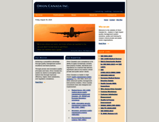 orioncanada.com screenshot