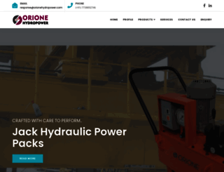 orionehydropower.com screenshot