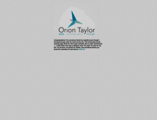 oriontaylor.com screenshot