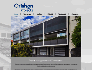 orishonprojects.com.au screenshot