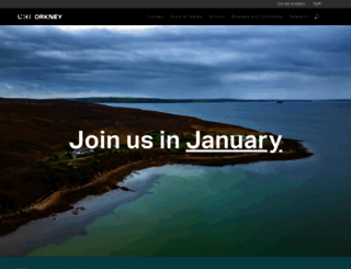 orkney.uhi.ac.uk screenshot