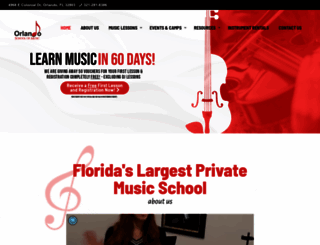 orlandoschoolofmusic.com screenshot