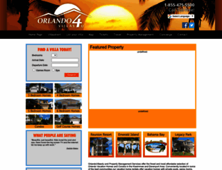 orlandovillas4u.com screenshot