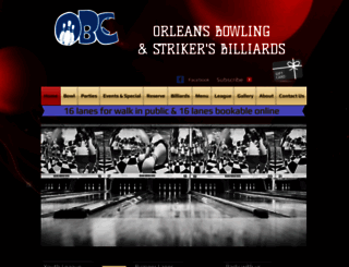 orleansbowling.com screenshot