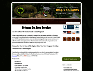orleanscotreeservice.com screenshot