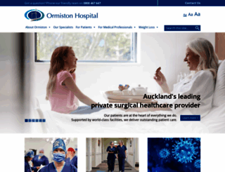 ormistonhospital.co.nz screenshot