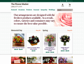 ormondbeachflowermarket.com screenshot