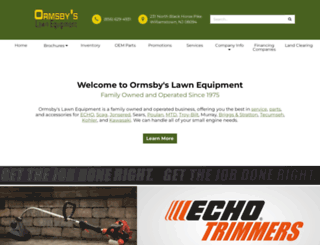 ormsbyslawnequipment.net screenshot
