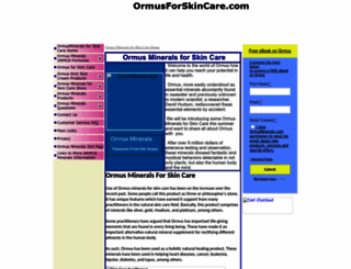 ormusforskincare.com screenshot