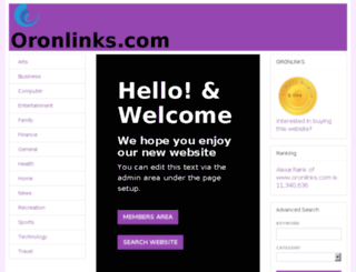 oronlinks.com screenshot