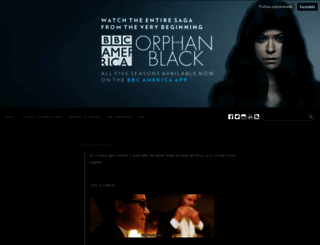 orphanblack.tumblr.com screenshot