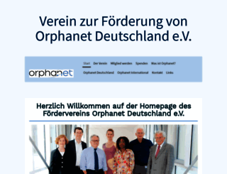 orphanet-foerderverein.de screenshot
