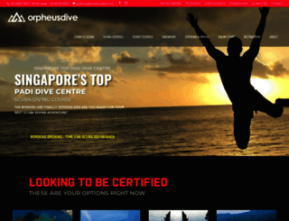orpheusdive.com screenshot