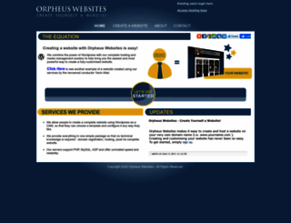 orpheuswebsites.com screenshot