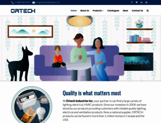 ortechindustries.com screenshot